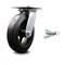 Service Caster 8 Inch Heavy Duty Rubber on Steel Caster with Roller Bearing and Swivel Lock SCC SCC-35S820-RSR-BSL - alternate 1